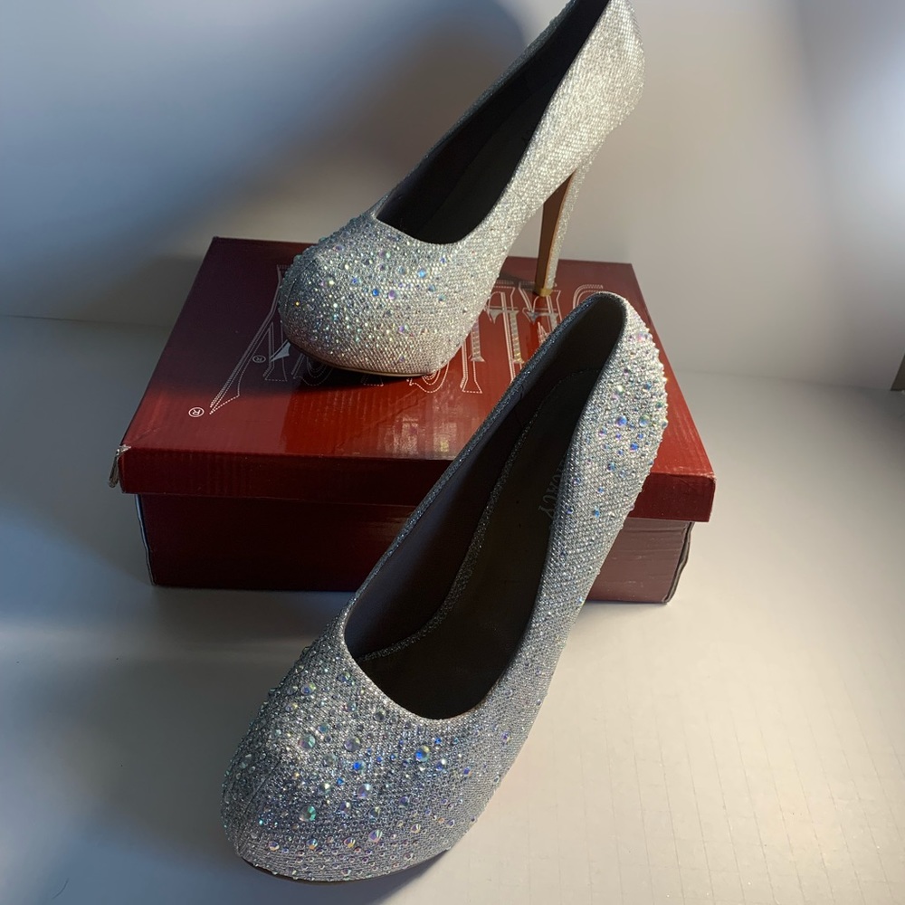 Silver heels